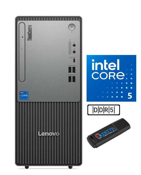 Lenovo Thinkcentre Neo 50T Gen 5 Intel Core I5 13400 48GB Ddr5 256GB SSD WİN11PRO Masaüstü Blgisayar NEO12UB000ETRW16+ZETTAUSBBELLEK ürün görseli 1