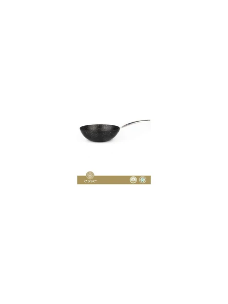 Esse Silver Granite Wok Tava 28 cm ürün görseli 1