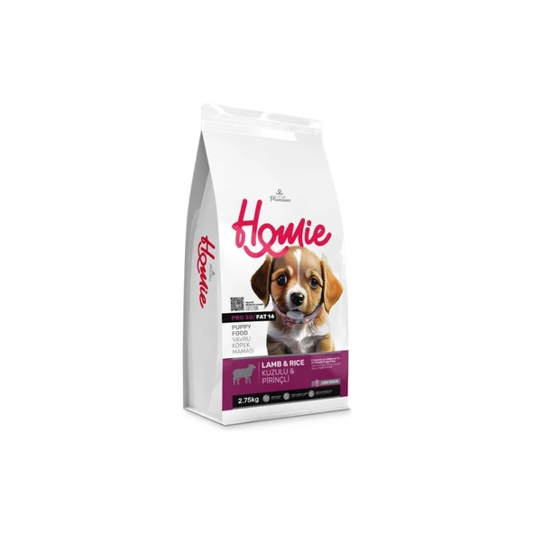 Homie Düşük Tahıllı Kuzulu ve Pirinçli Yavru Köpek Maması 2,75 Kg ürün görseli 1