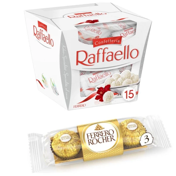 Ferrero Rocher Raffaello T15 + Rocher T3 ürün görseli 1