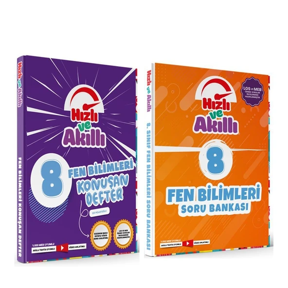Tammat 8.Sınıf Fen Bilimleri Hızlı ve Akıllı Defter ile Soru Bankası Seti 2 Kitap ürün görseli 1