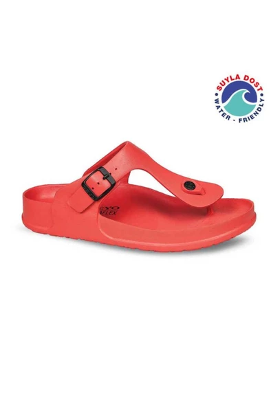 Ceyo AQUAFLEX-Z Anatomik Taban Suya Dost Parmak Arası Kadın Terlik Kırmızı 36-40 ürün görseli 1