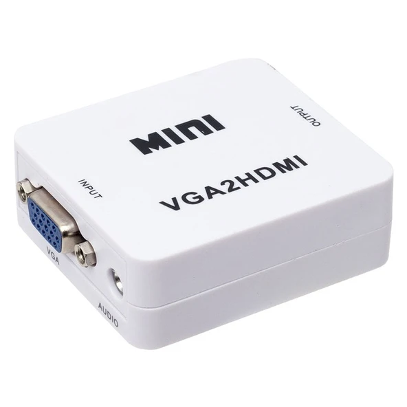 Ayt Powermaster Vga To Hdmı Mini Model Dönüştürücü Vga Girişini Hdmı Çıkışına Çevirici Aparat ürün görseli 1