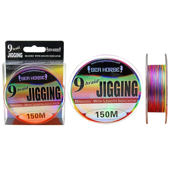Sea Horse Jigging Pe 0,14 Mm 150mt 9x Multi Color ürün görseli 1