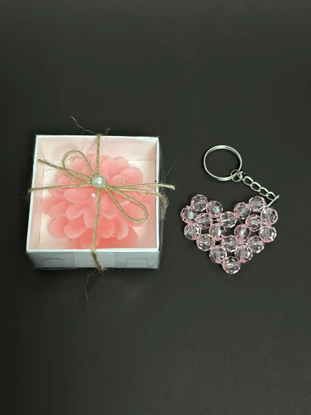 Lotus Mum Kalpli Anahtarlık Set ürün görseli 1