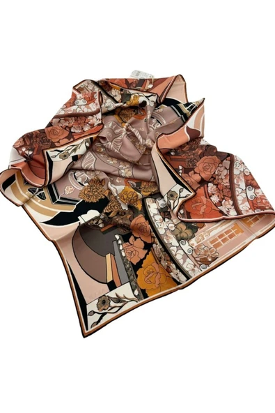 Bosphorus Çift Taraflı İpek Twill Eşarp 8834712-931 ürün görseli 1