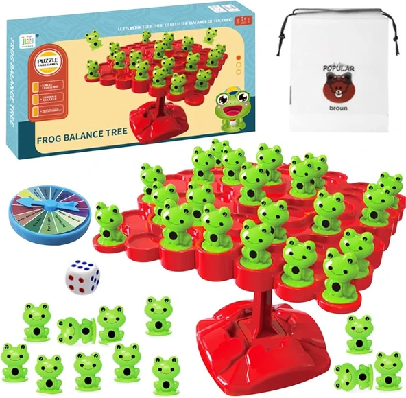 Frog Kurbağa Denge Oyunu Frog Shaky Frog - Resim 3