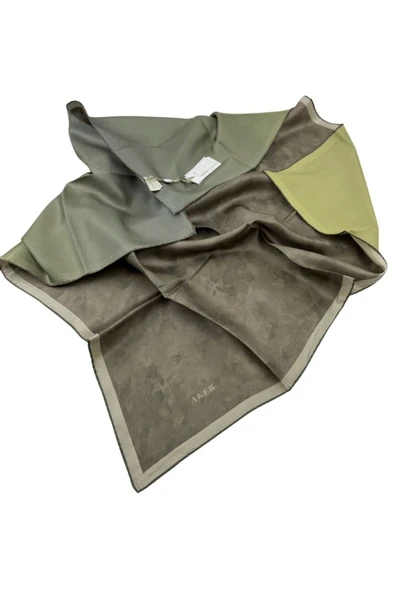 Bosphorus Çift Taraflı İpek Twill Eşarp 7208712-935 - Resim 2