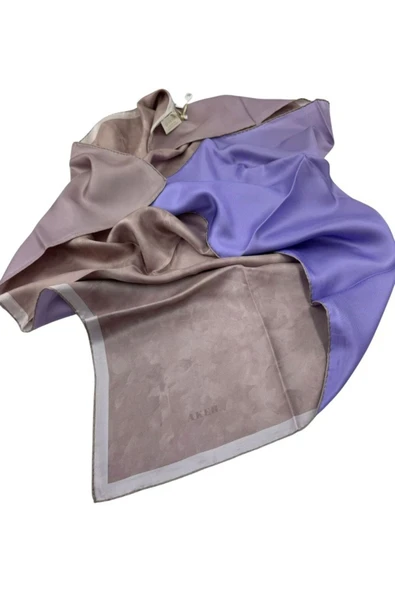 Bosphorus Çift Taraflı İpek Twill Eşarp 7208712-933 - Resim 3