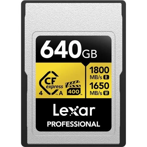 LEXAR 640GB PROFESSIONAL GOLD LCAGOLD640G- RNENG CFEXPRESS 4.0 TYPE-A KART ürün görseli 1