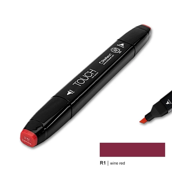 TOUCH TWIN MARKER R1 WINE RED ürün görseli 1
