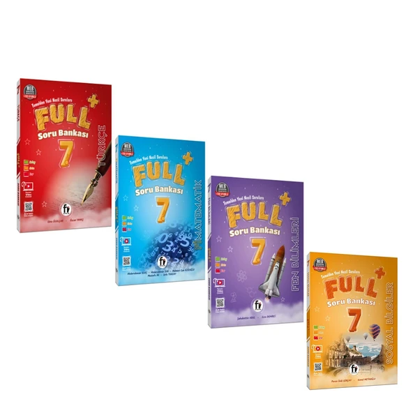 Fi Yayınları 7.Sınıf Türkçe Matematik Fen Bilimleri ve İnkılap Full Soru Bankası Seti 4 Kitap ürün görseli 1