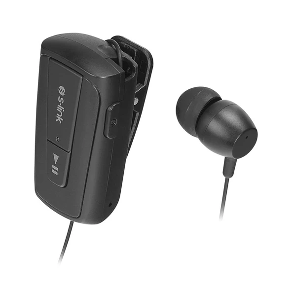 S-link SL-BT105 Siyah Mobil Telefon Uyumlu Makaralı Titreşimli Bluetooth Kulaklık ürün görseli 1