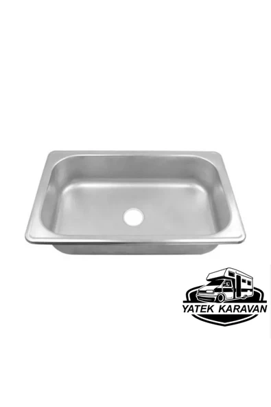 Paslanmaz Dikdörtgen Evye 27 x 33 x 10 Cm Yatek Karavan Tekne ürün görseli 1