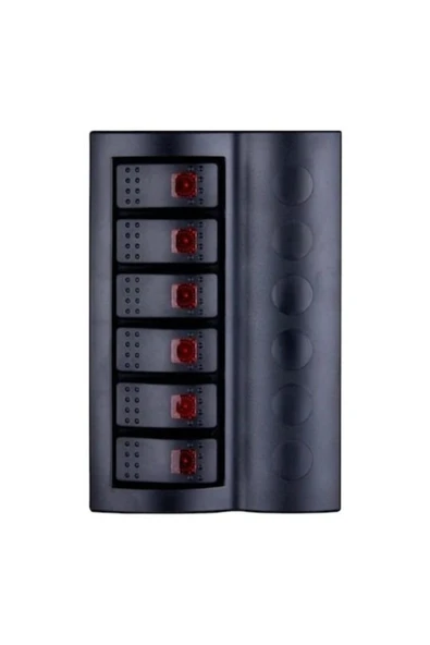 6'lı Swıtch Panel Bs6 Otomatik Sigortalı Ve Işıklı ! ürün görseli 1