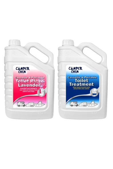 Tuvalet Kimyasalı Atık Parçalayıcı ve Koku Giderici 3 LT+ 3 LT Yatek Karavan Tekne ürün görseli 1