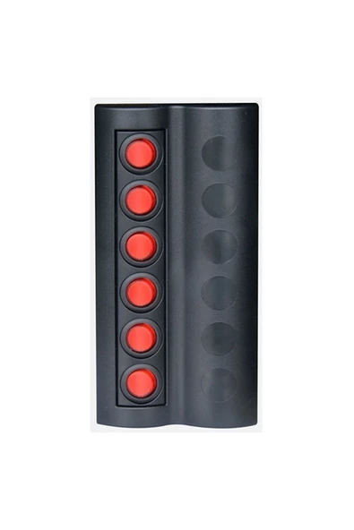 Marin Sigortalı Switch Panel 6 Lı Kırmızı Butonlu Yatek Karavan Tekne Uyumlu ürün görseli 1