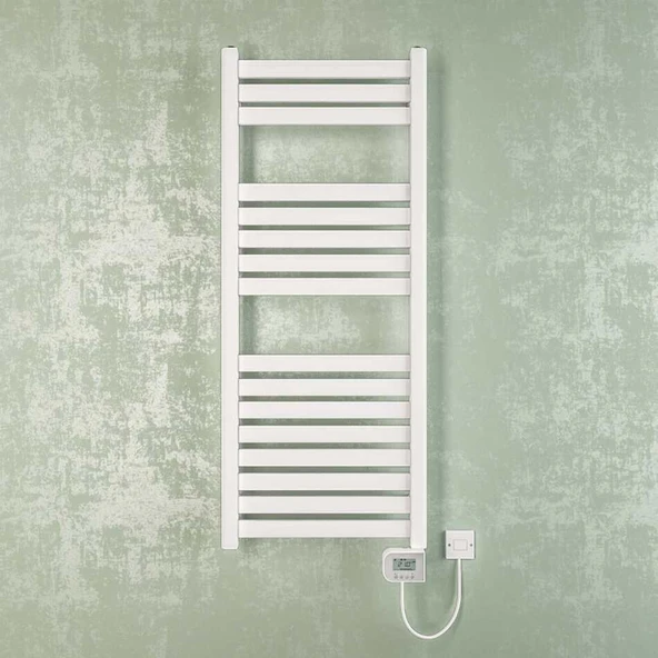 Morus Elektrikli Havlupan G:50 Cm Y:120 Cm EHT-LC Elektronik Termostat Beyaz ürün görseli 1