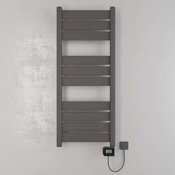 Nolana Elektrikli Havlupan G:50 Cm Y:120 Cm EHT-LC Elektronik Termostat Antrasit ürün görseli 1