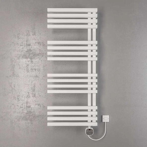 Linum Elektrikli Havlupan G:50 Cm Y:120 Cm EHT-DC Elektronik Termostat Beyaz ürün görseli 1