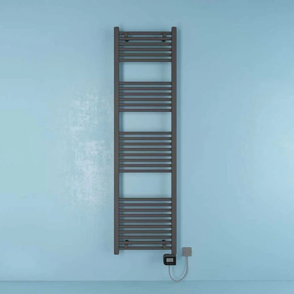 Bella Elektrikli Havlupan G:50 Cm Y:180 Cm EHT-LC Elektronik Termostat Antrasit ürün görseli 1