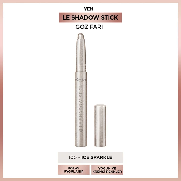 L'Oréal Paris Le Shadow Stick Göz Farı - 100 Ice Sparkle ürün görseli 1