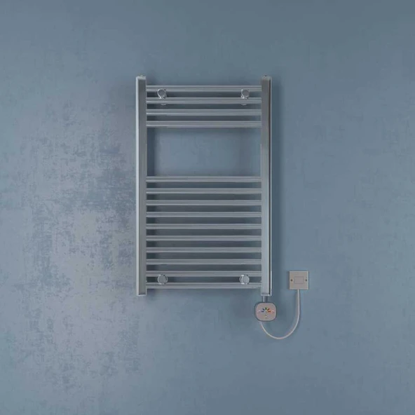Bella Elektrikli Havlupan G:50 Cm Y:80 Cm EHT-AC Elektronik  Termostat Krom ürün görseli 1
