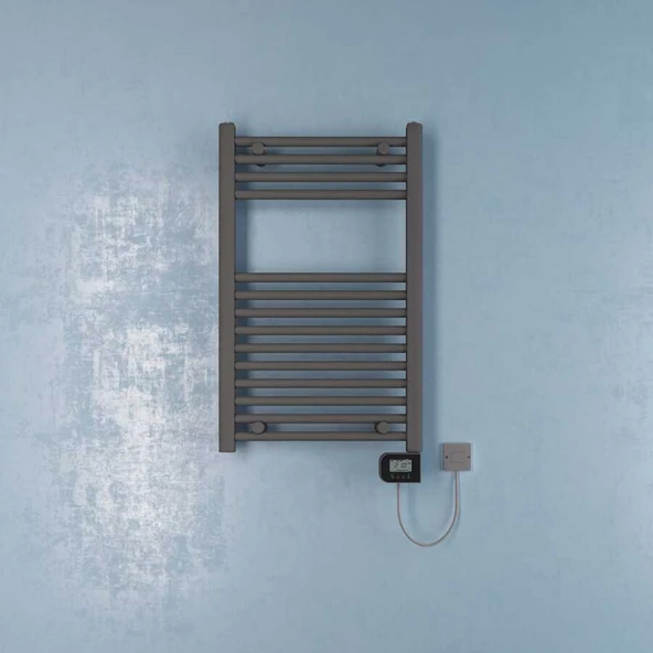 Bella Elektrikli Havlupan G:50 Cm Y:80 Cm EHT-LC Elektronik Termostat Antrasit ürün görseli 1