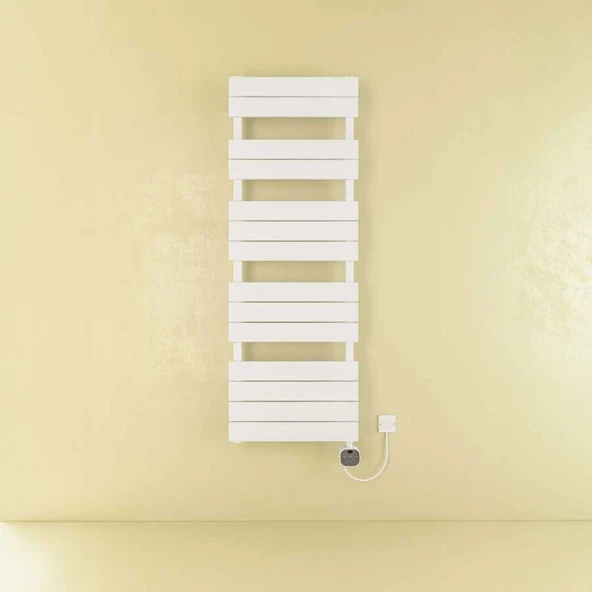 Silena Elektrikli Havlupan G:50 Cm Y:140 Cm EHT-DC Elektronik  Termostat Beyaz ürün görseli 1