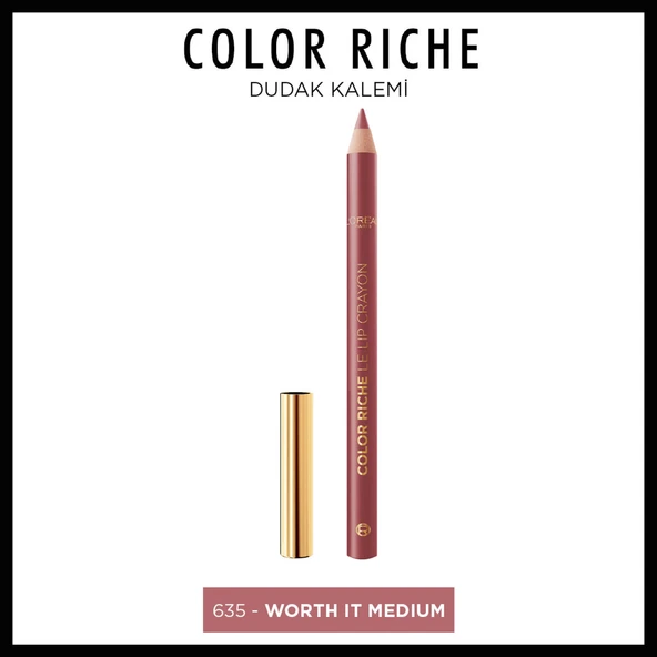 L'Oréal Paris Color Riche Dudak Kalemi - 635 Worth It Medium ürün görseli 1