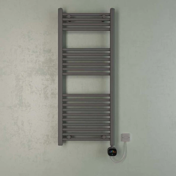 Bella Elektrikli Havlupan G:50 Cm Y:120 Cm EHT-AC Elektronik Termostat Antrasit ürün görseli 1