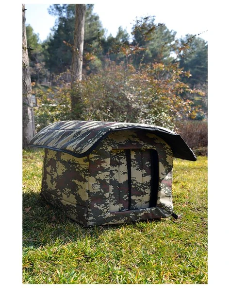 Yuga Kamuflaj Desen Kedi Evi Isı ve Yağmur Korumalı ürün görseli 1