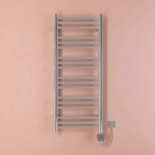 Karlina Elektrikli Havlupan G:50 Cm Y:120 Cm EHT-AC Elektronik Termostat Krom ürün görseli 1