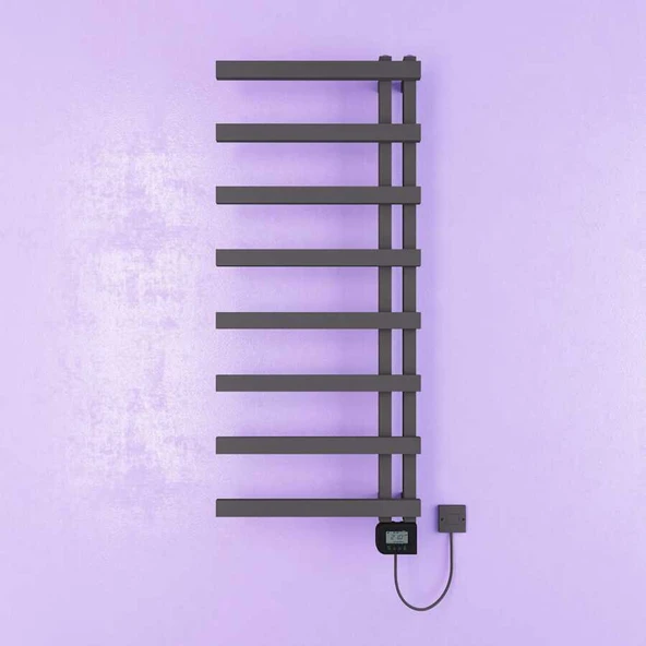 Lonicera Elektrikli Havlupan G:50 Cm Y:115 Cm EHT-LC Elektronik Termostat Antrasit ürün görseli 1