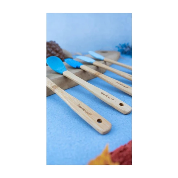 BAMBUM ZOLLY - 5’Lİ SPATULA SETİ MAVİ - Resim 3