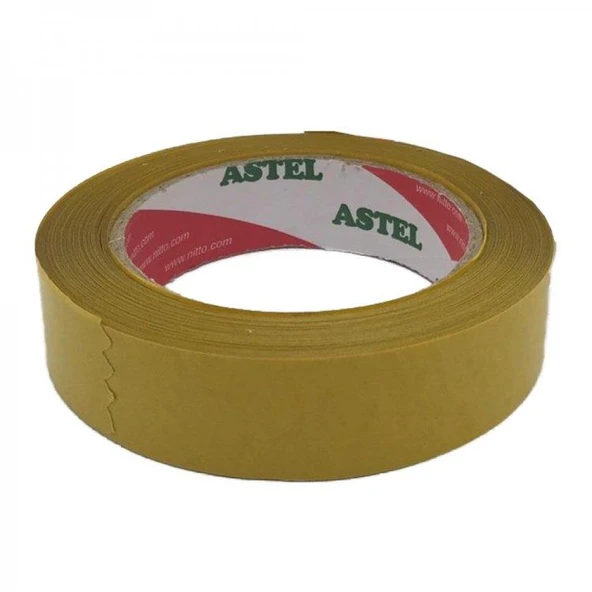 Astel Şeffaf Çift Taraflı Bant   25mmx25mt ürün görseli 1