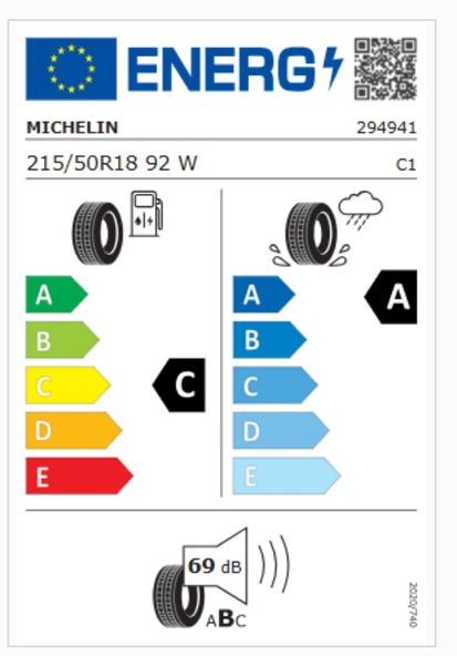 Michelin 215/50R18 92W Primacy 4+ 4x4 Yaz Lastiği (Üretim Yılı:2024) ürün görseli 1