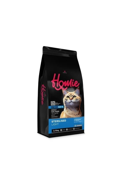 Homie Düşük Tahıllı Kısırlaştırılmış Light Yetişkin Kedi Maması 3.75 Kg ürün görseli 1