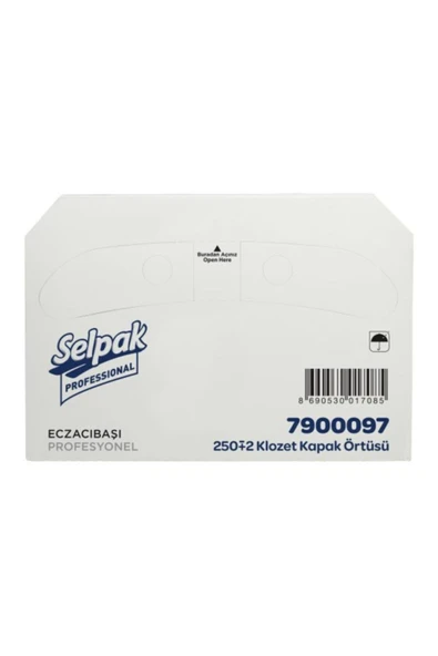 Selpak Professional Klozet Kapak Örtüsü 250x10 Adet ürün görseli 1