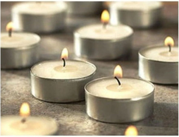 Tealight Beyaz Mum 1.000 Adet - Resim 2