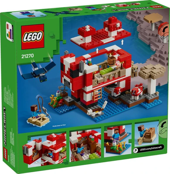 LEGO Minecraft 21270 The Mooshroom House - Resim 2