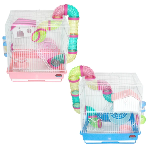 Dayang Hamster Kafesi Borulu 35x28x37 ürün görseli 1