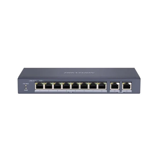 Hikvision DS-3E0310P-E-M 8 Portlu 10-100 Fast Ethernet Switch 8 Port Poe 60W ürün görseli 1