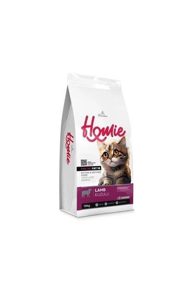 Homie Düşük Tahıllı Kitten Mother Kuzulu Yavru Kedi Maması 12 Kg ürün görseli 1