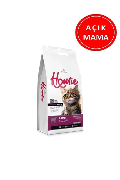 Homie Düşük Tahıllı Kitten Mother Kuzulu Yavru Kedi Maması 1 Kg AÇIK ürün görseli 1