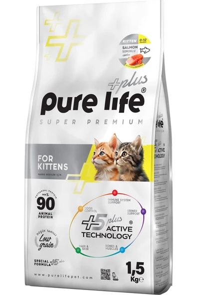 Plus Somonlu Yavru Kedi 1.5kg ürün görseli 1