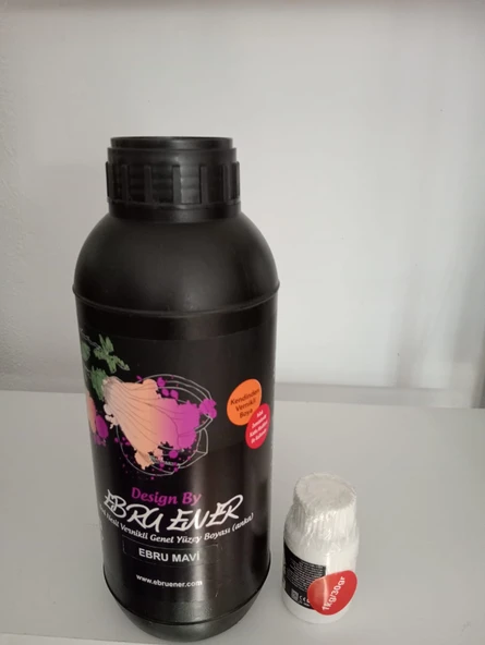 Ebru Ener Anka Vernikli Genel Yüzey Boyası Ebru Mavi 1000 gr. ve Katkı Maddesi 30 gr. ürün görseli 1