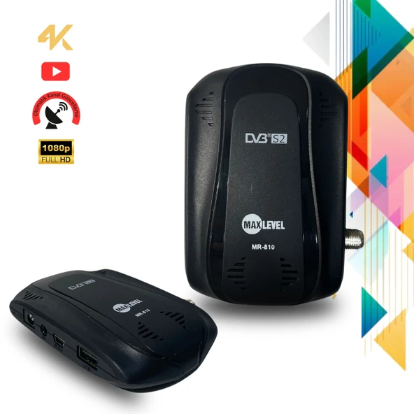 Hd Uydu Alıcı Tgks'li Mpeg4 Hd Tak Kullan Alıcı Göz Wifi Uyumlu Maxlevel MR-810 ürün görseli 1