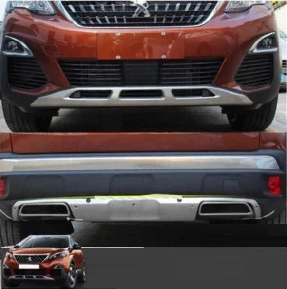 Peugeot 3008 2016-2019 Uyumlu Ön Arka Tampon Koruyucu Difüzör ürün görseli 1