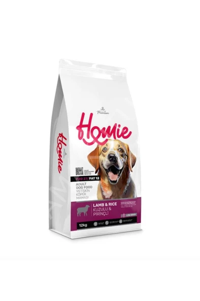 Homie Düşük Tahıllı Kuzulu ve Pirinçli Köpek Maması 12 Kg ürün görseli 1